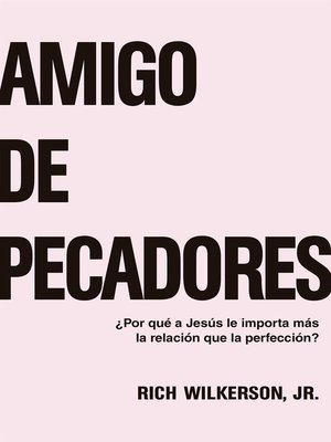 cover image of Amigo de pecadores